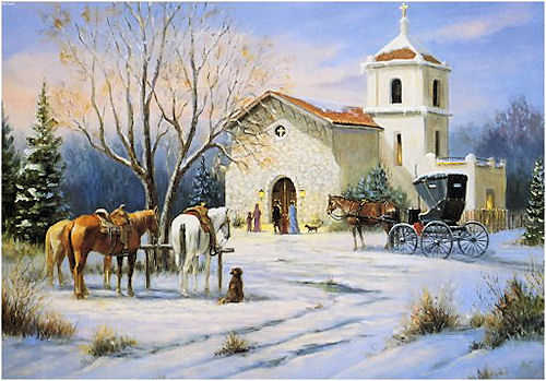 Kerk in winters lan…